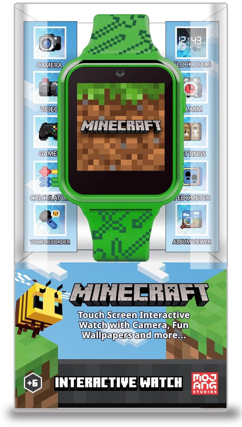 Accutime Minecraft Smart Watch: Fun Learning for Kids!