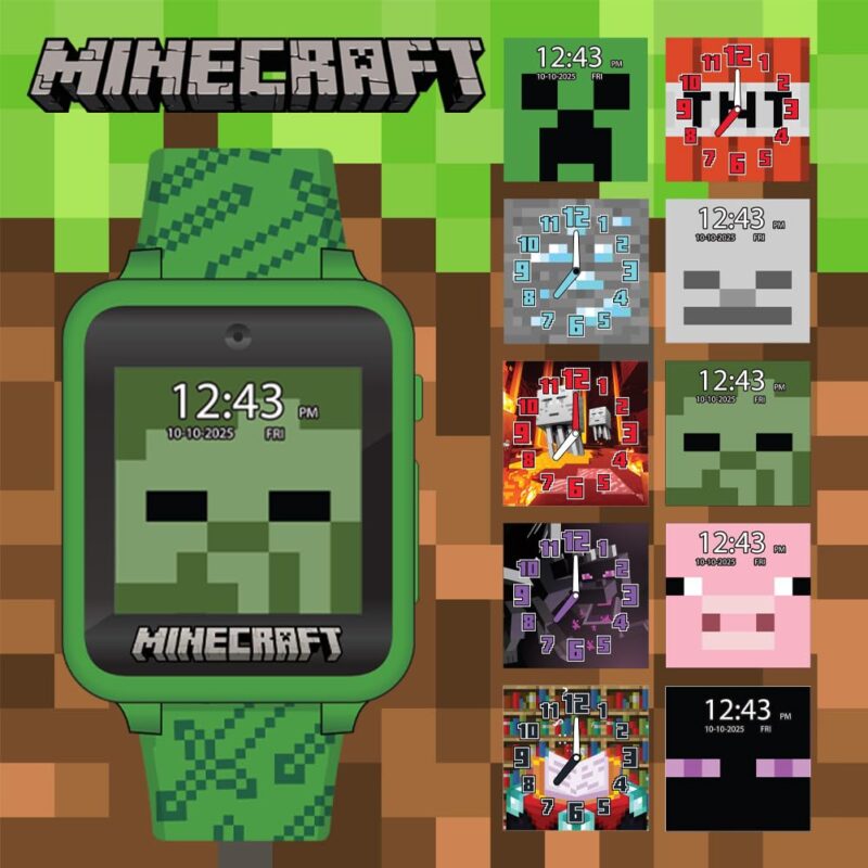 Accutime Minecraft Smart Watch: Fun Learning for Kids!