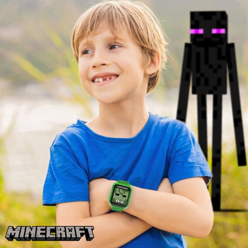 Accutime Minecraft Smart Watch: Fun Learning for Kids!