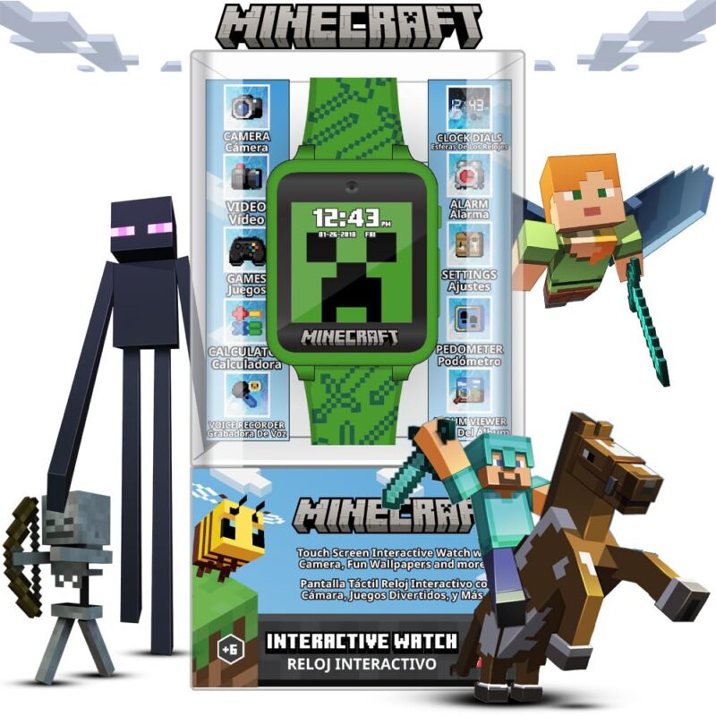 Accutime Minecraft Smart Watch: Fun Learning for Kids!