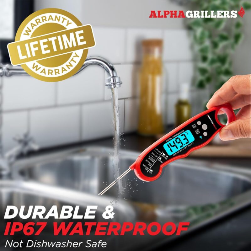 Alpha Grillers Instant Read Thermometer: A Must-Have for Perfectly Cooked Meals!