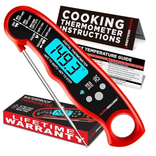 Alpha Grillers Instant Read Thermometer: A Must-Have for Perfectly Cooked Meals!