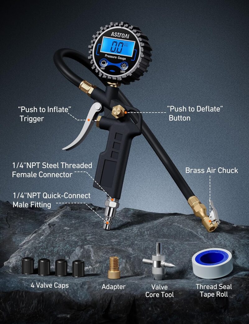 AstroAI Digital Tire Pressure Gauge Review: Precision and Power in One Tool!