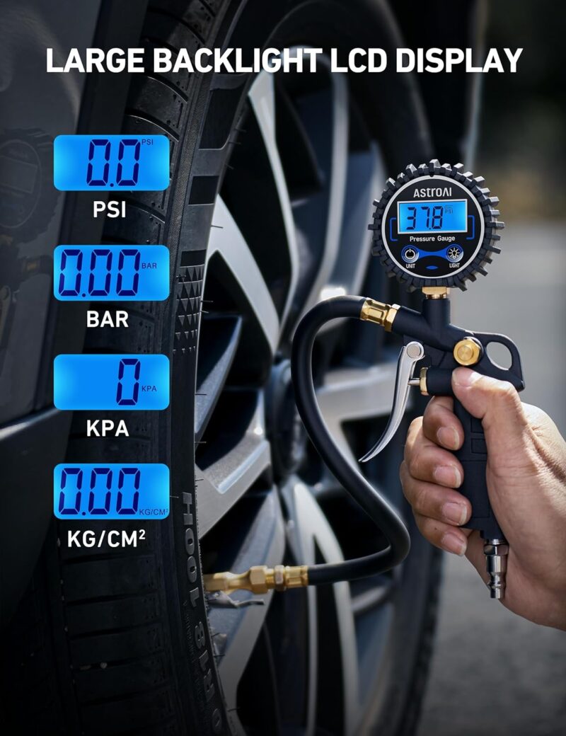 AstroAI Digital Tire Pressure Gauge Review: Precision and Power in One Tool!