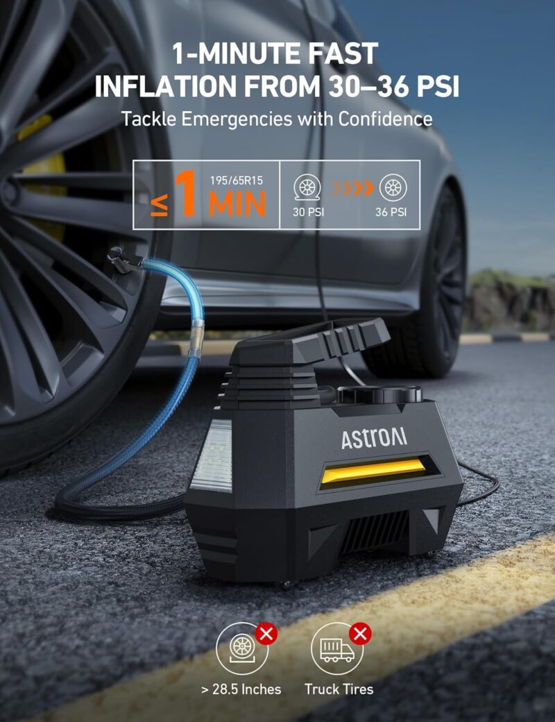 AstroAI Tire Inflator: The Ultimate Portable Pump for Every Driver!