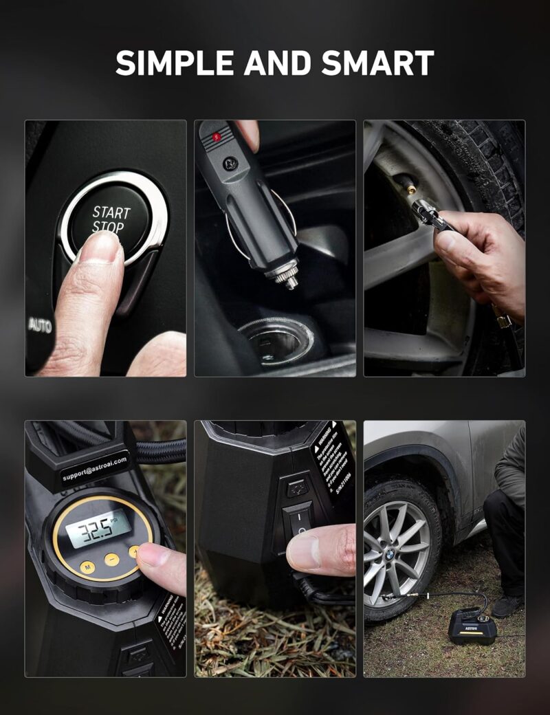 AstroAI Tire Inflator: The Ultimate Portable Pump for Every Driver!