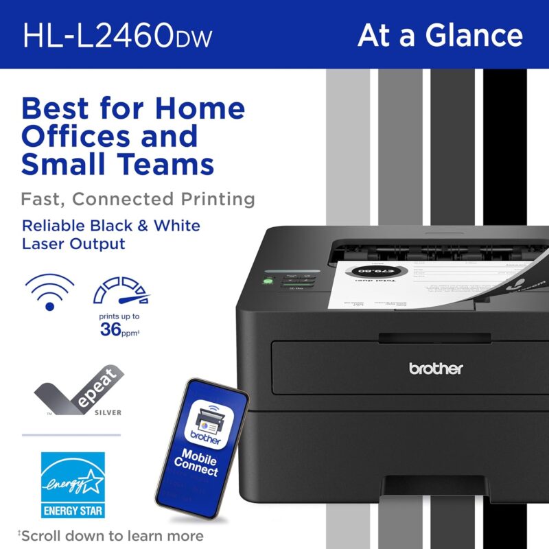 Brother HL-L2460DW: Compact Wireless Laser Printer Review