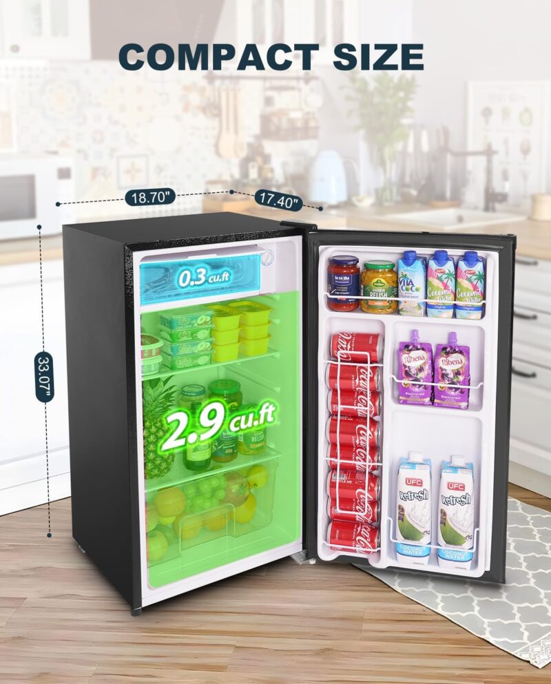 Compact Convenience: Upstreman 3.2 Cu.Ft Mini Fridge Review