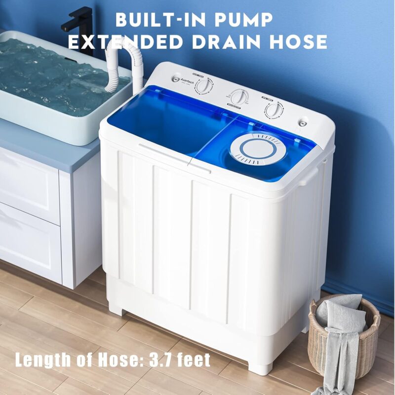 Compact Power: Review of the 28lbs Twin Tub Portable Washing Machine