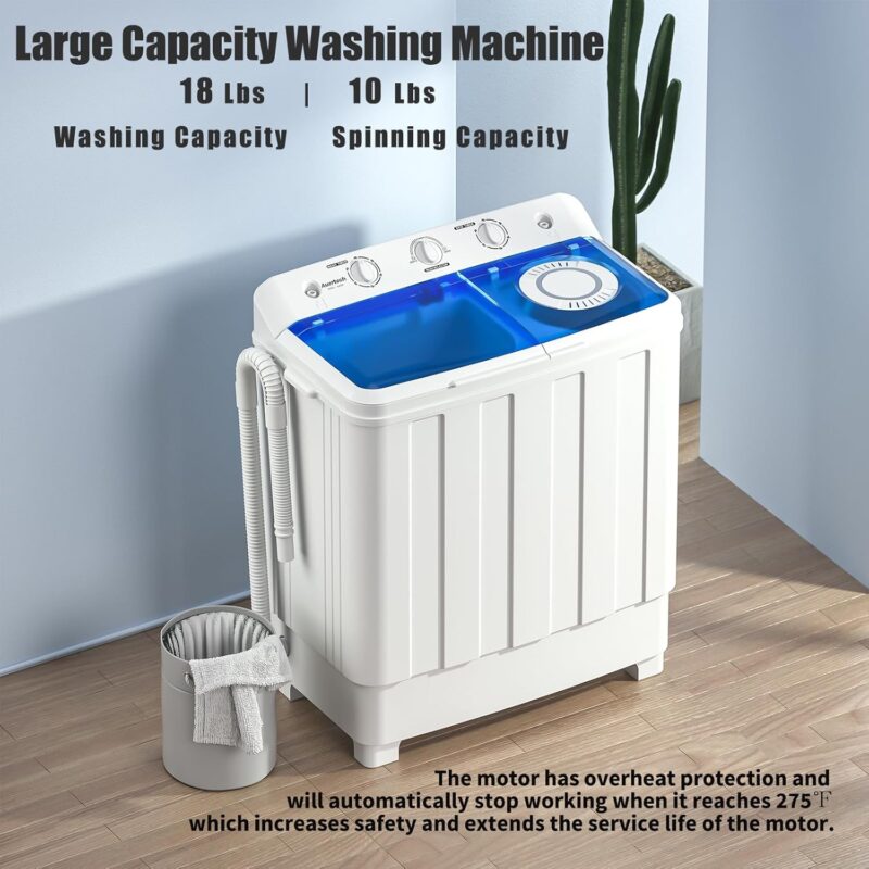 Compact Power: Review of the 28lbs Twin Tub Portable Washing Machine