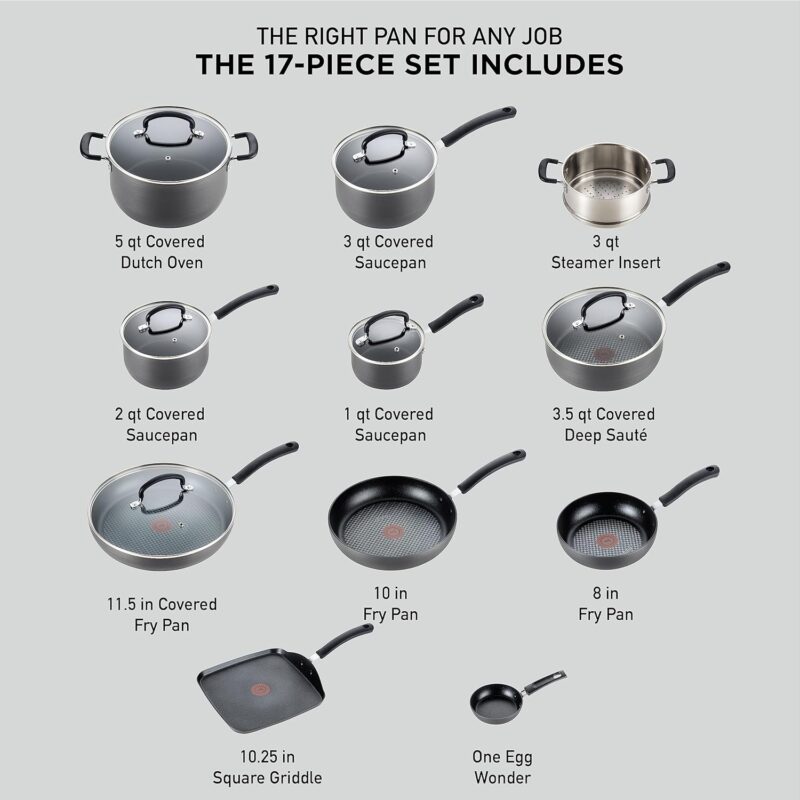 Cook Smart: T-Fal Ultimate 17-Piece Nonstick Cookware Set Review