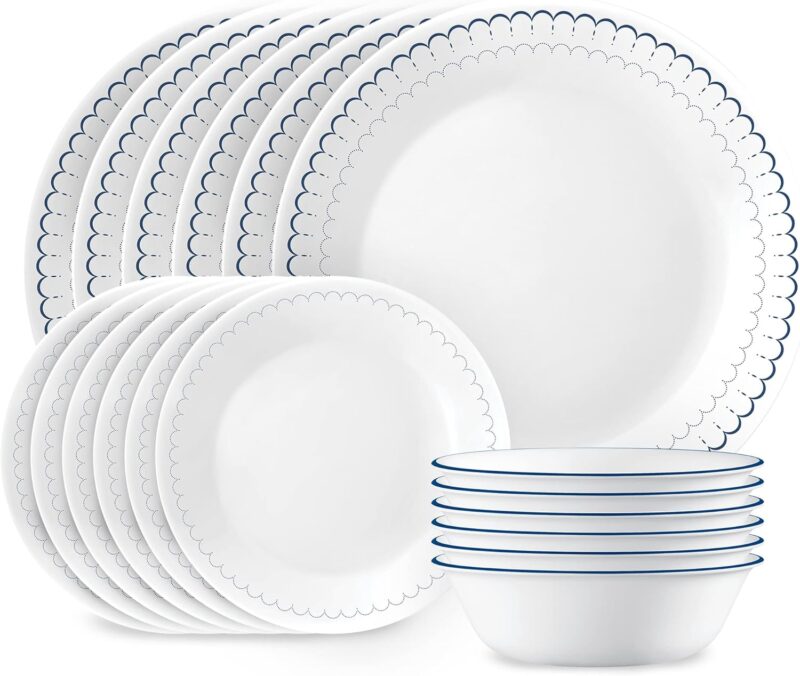 Corelle Vitrelle 18-Piece Dinnerware Set: Stylish and Durable Essentials