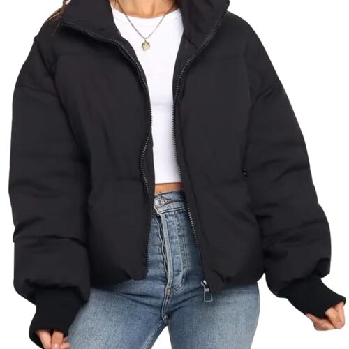 Cozy and Chic: Gihuo Women's Winter Cropped Puffer Jacket Review