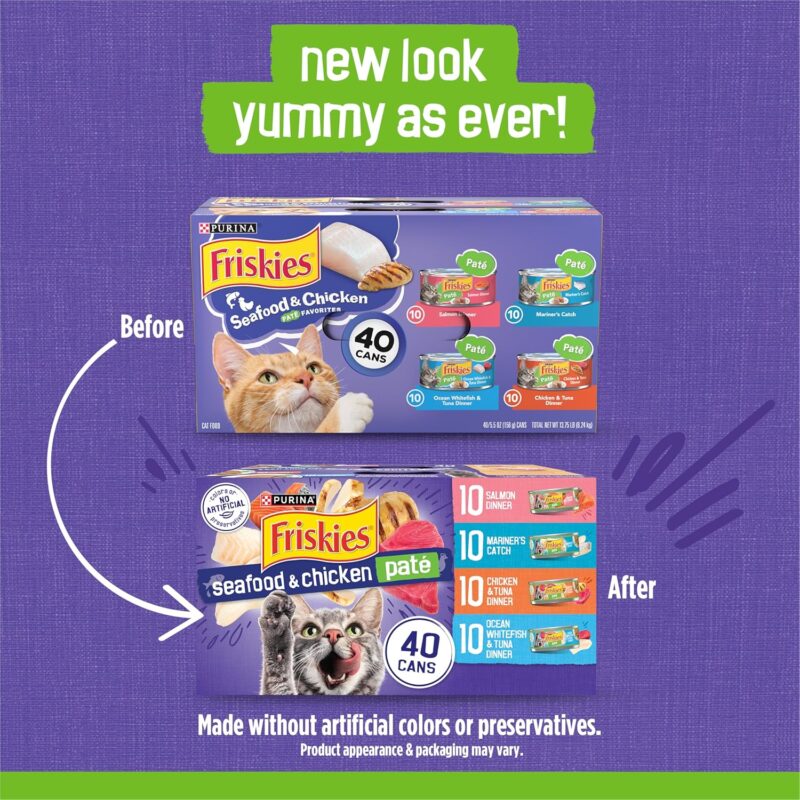 Delicious Delights: Purina Friskies Seafood & Chicken Pate Variety Pack Review