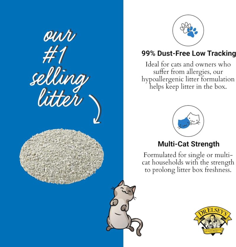 Dr. Elsey's Premium Unscented Cat Litter: A Game Changer for Multi-Cat Homes!