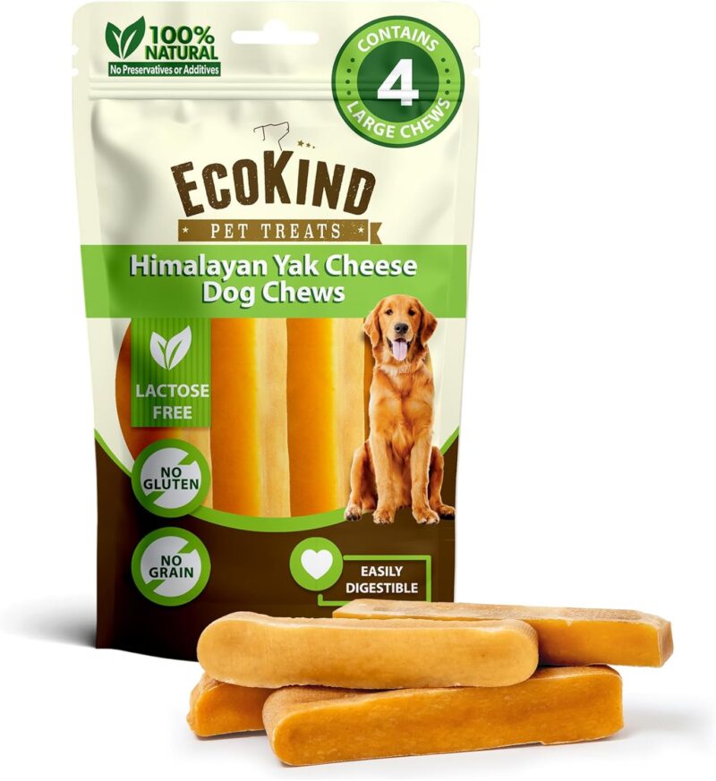 EcoKind Premium Yak Cheese Chews: The Ultimate Treat for Aggressive Chewers!