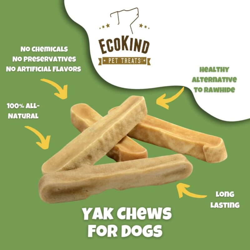 EcoKind Premium Yak Cheese Chews: The Ultimate Treat for Aggressive Chewers!