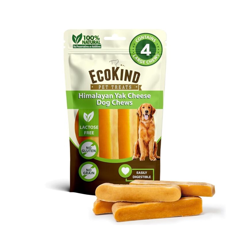 EcoKind Premium Yak Cheese Chews: The Ultimate Treat for Aggressive Chewers!