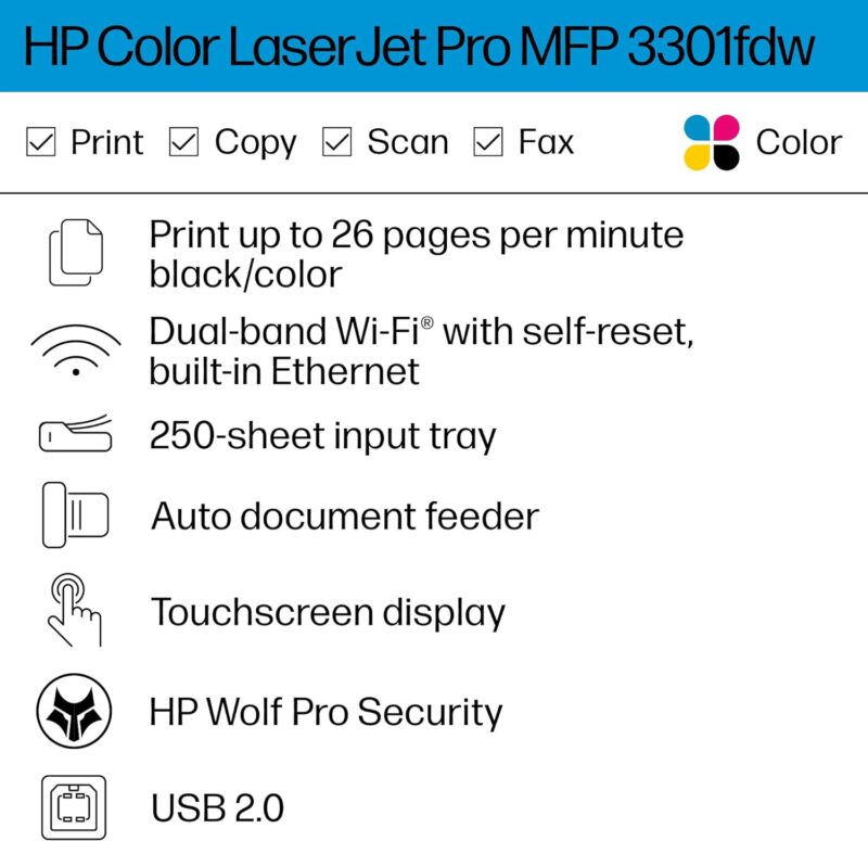 Efficient Office Printing: HP Color LaserJet Pro MFP 3301fdw Review