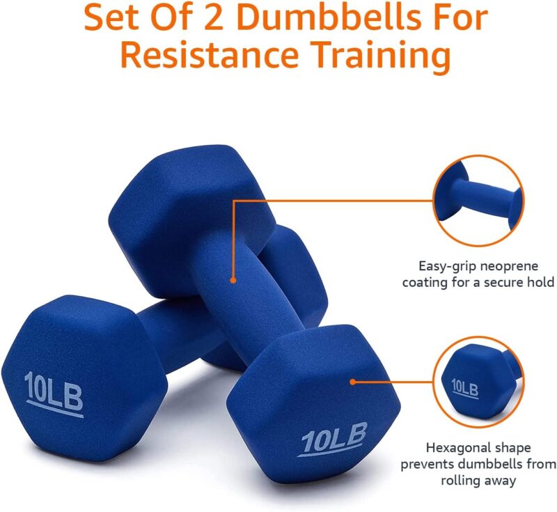 Efficient Workouts with Amazon Basics Neoprene Dumbbells