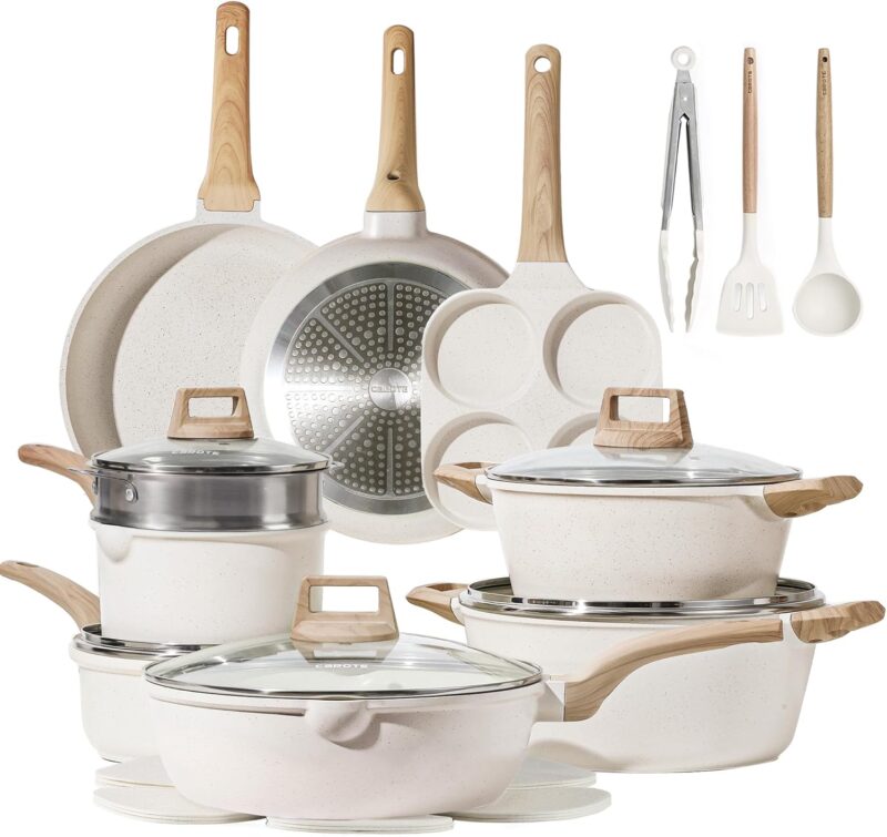 Effortless Cooking: A Review of CAROTE's 21-Piece Nonstick Cookware Set