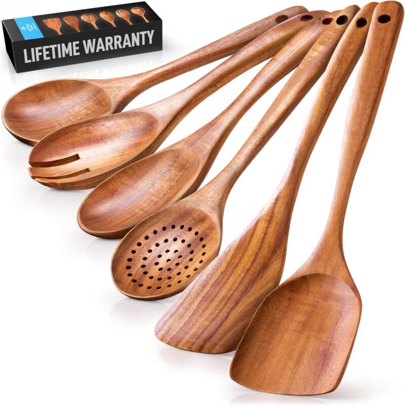 Effortless Cooking: A Review of Zulay Kitchen's 6-Piece Wooden Utensil Set