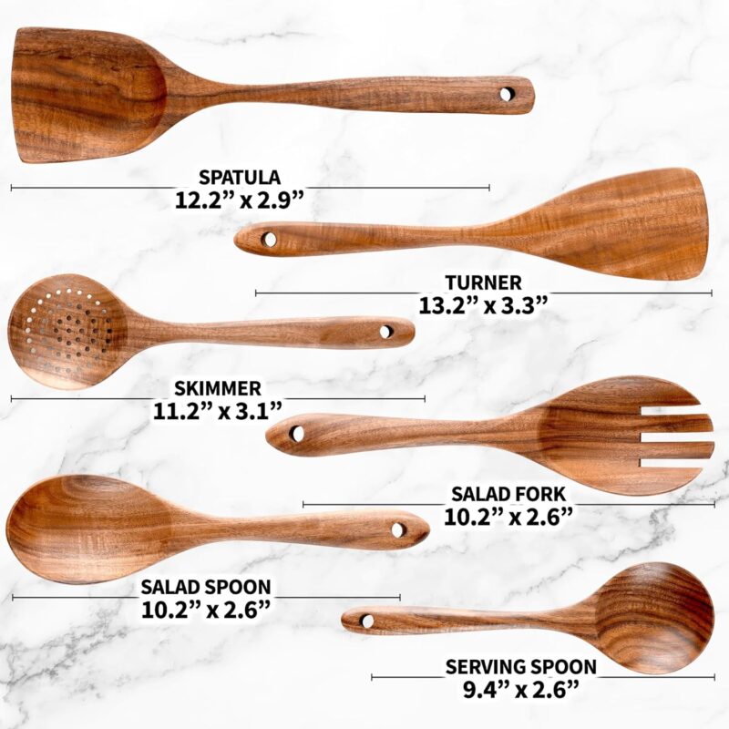 Effortless Cooking: A Review of Zulay Kitchen's 6-Piece Wooden Utensil Set