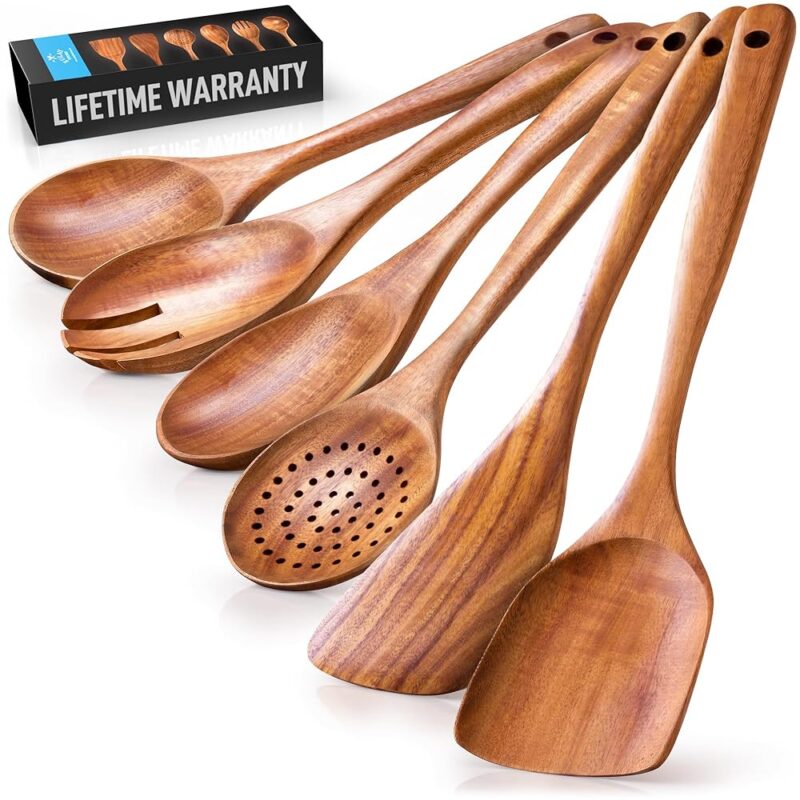 Effortless Cooking: A Review of Zulay Kitchen's 6-Piece Wooden Utensil Set