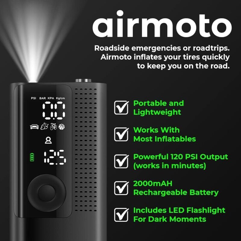 Effortless Inflation: Airmoto Tire Inflator Review