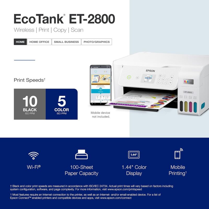 Effortless Printing: Epson EcoTank ET-2800 Review