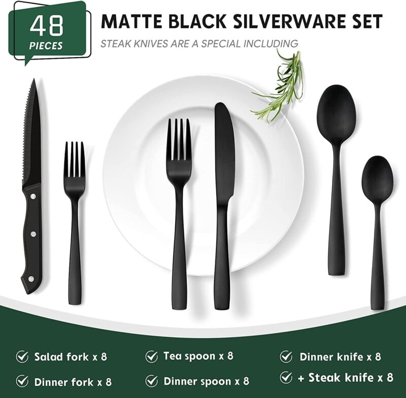 Elevate Your Dining Experience: HIWARE 48-Piece Silverware Set Review