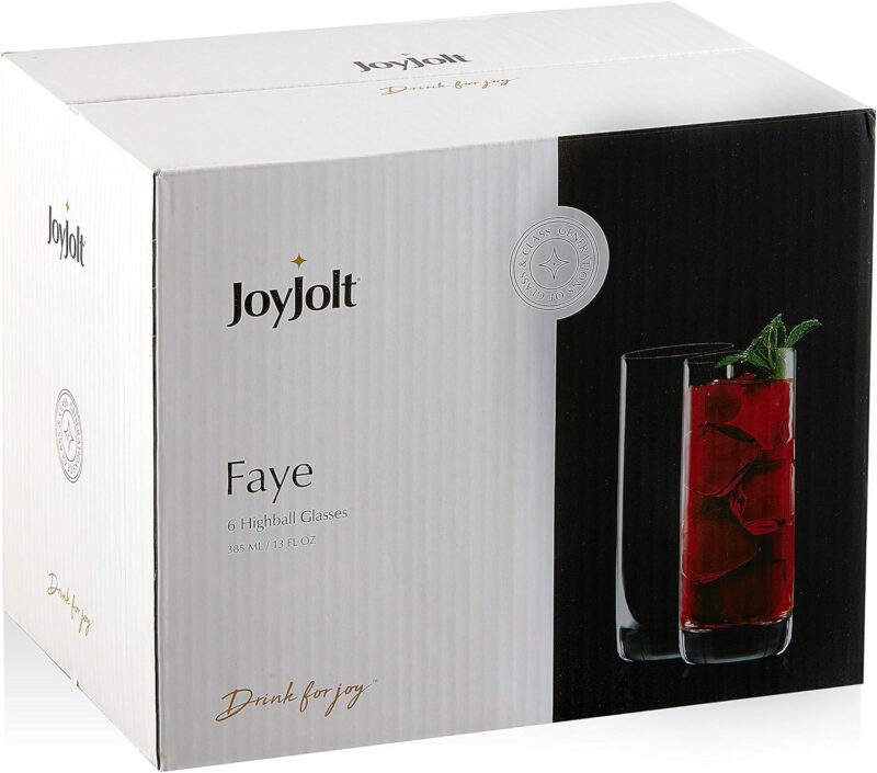 Elevate Your Drinks: A Review of JoyJolt Faye 13oz Highball Glasses