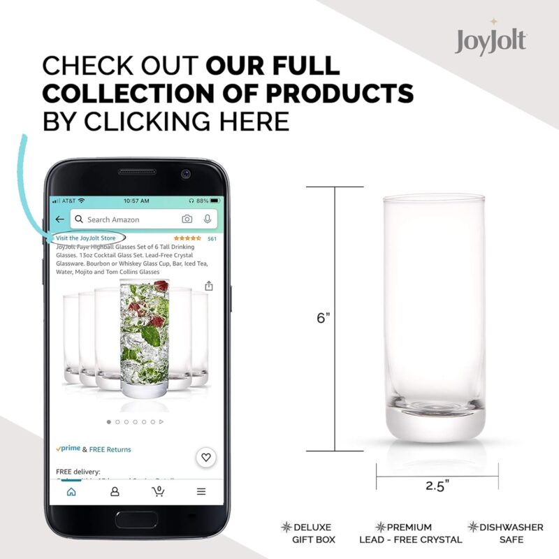 Elevate Your Drinks: A Review of JoyJolt Faye 13oz Highball Glasses