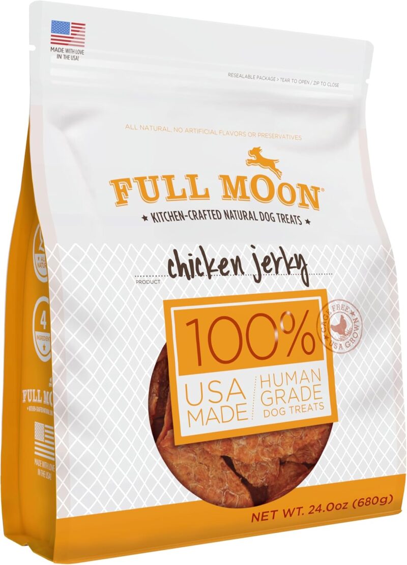 Healthy & Tasty: Full Moon Chicken Jerky for Dogs