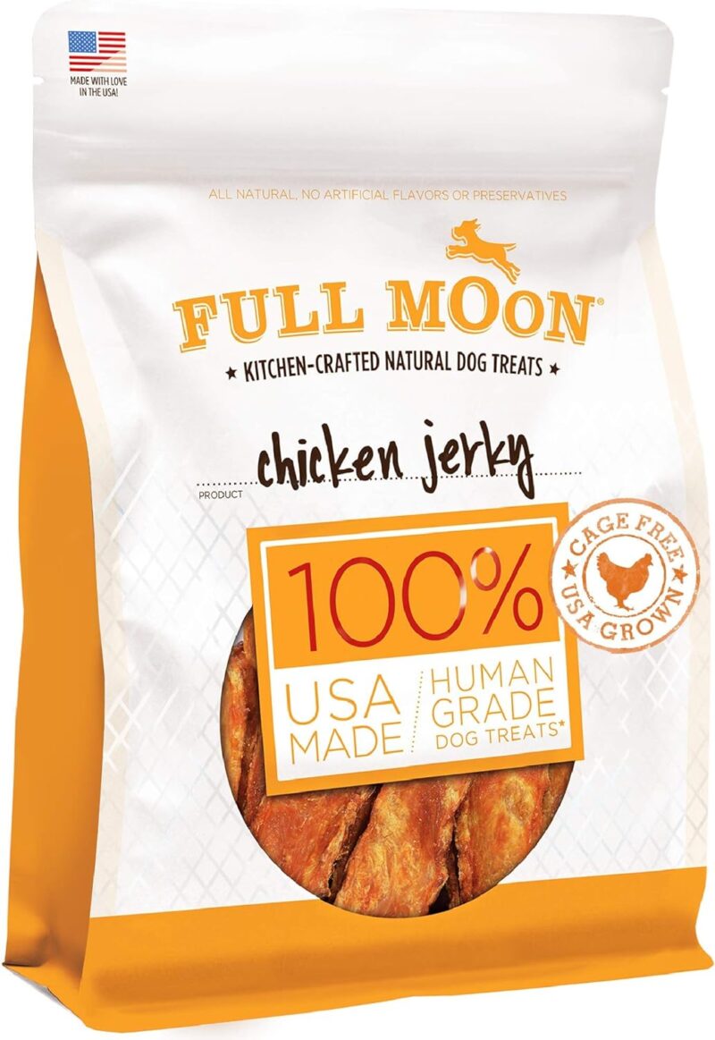 Healthy & Tasty: Full Moon Chicken Jerky for Dogs