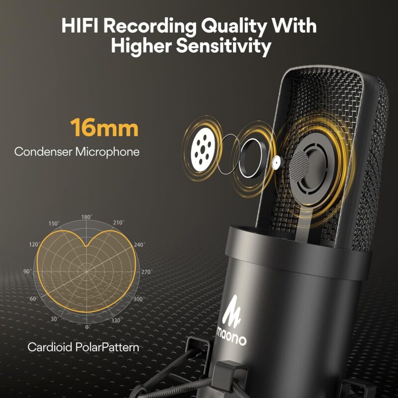 MAONO AU-A04 USB Microphone: A Game Changer for Podcasters and Gamers!