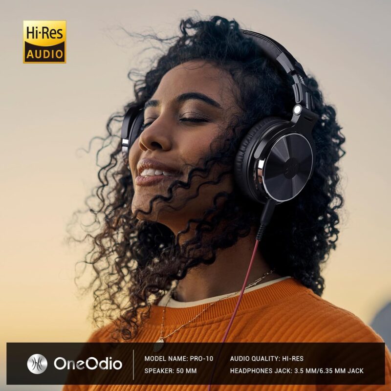 OneOdio Wired Over-Ear Headphones: A Hi-Res Audio Experience!