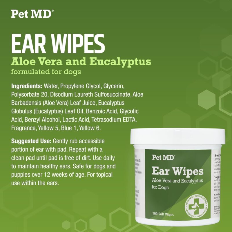 Pet MD Dog Ear Cleaner Wipes: A Must-Have for Itchy Ears!