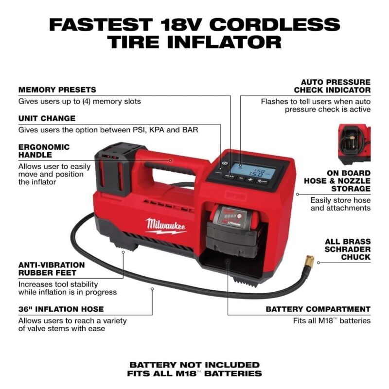 Power Up Your Tires: Milwaukee M18 Inflator 2848-20 Review