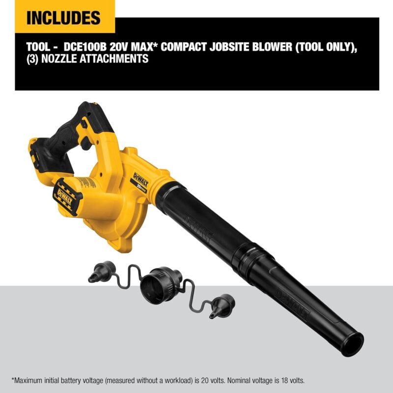 Powerful and Versatile: DEWALT 20V MAX Blower Review