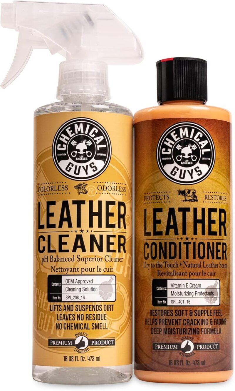 Revitalize Your Leather: Chemical Guys Leather Cleaner & Conditioner Kit Review