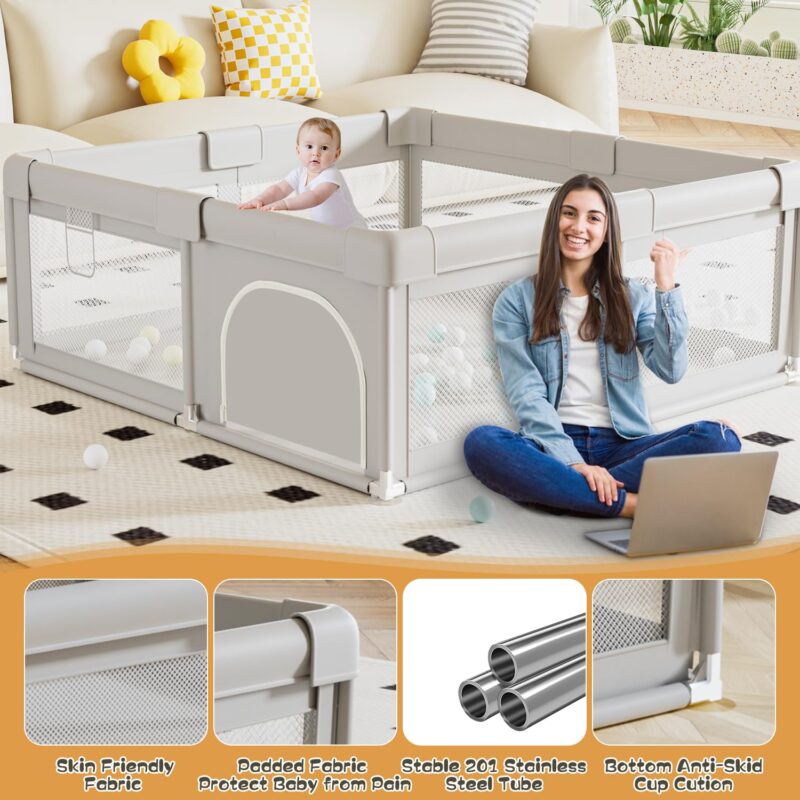 Safe & Spacious: Review of the 50x50 Inch Baby Playpen