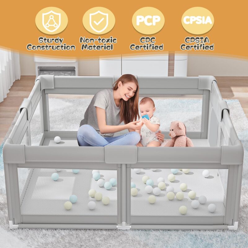 Safe & Spacious: Review of the 50x50 Inch Baby Playpen