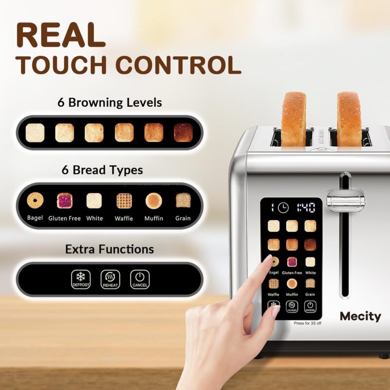 Smart Toasting Made Easy: Mecity 2 Slice Touch Screen Toaster Review