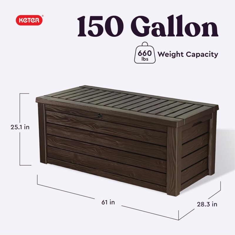 Stylish Storage Solution: Keter 150 Gallon Deck Box Review