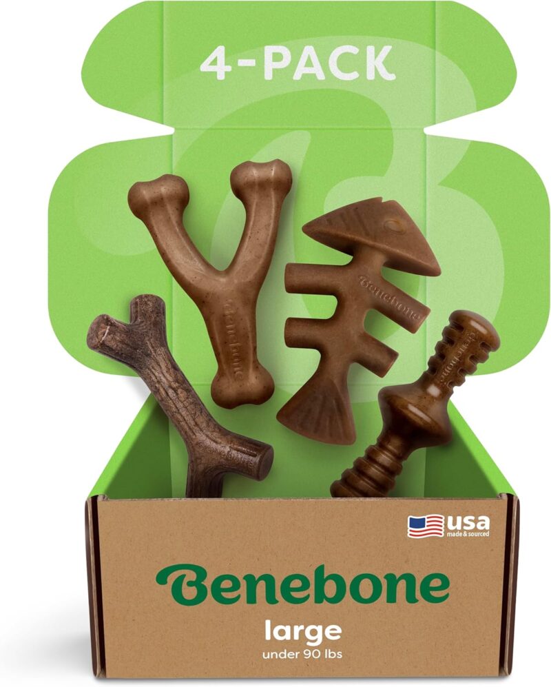 Ultimate Chew Challenge: Benebone Medium 4-Pack Review for Aggressive Chewers