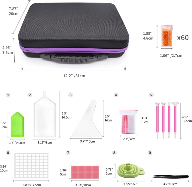 Ultimate Organization: Review of ARTDOT 60 Slots Diamond Art Storage Container