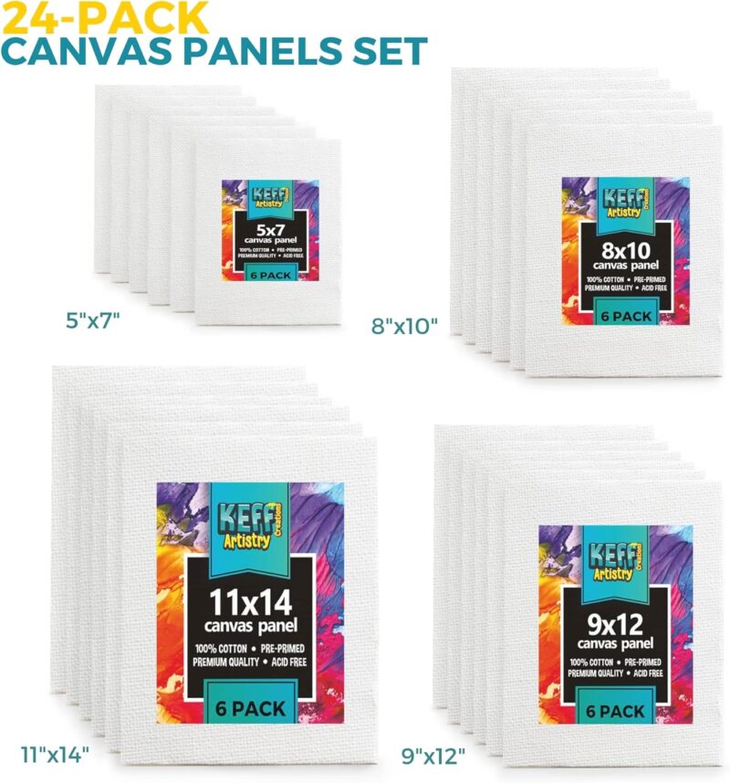 Unleash Your Creativity: KEFF 24-Pack Canvas Review