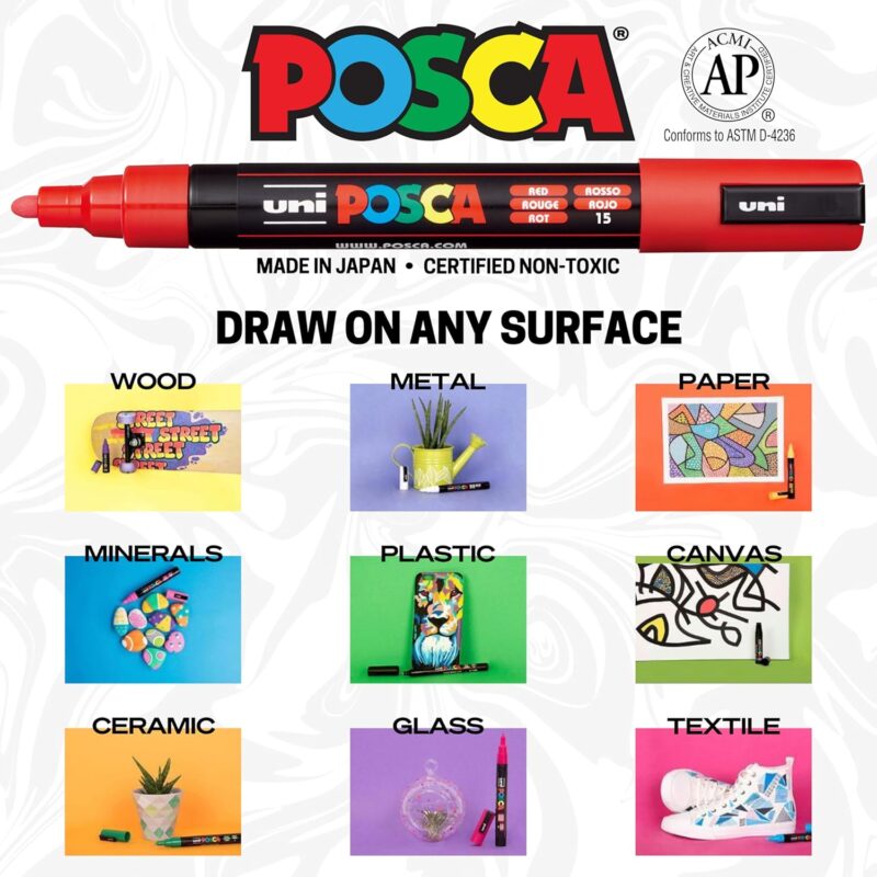 Unleashing Creativity: A Review of 24 Posca Paint Markers