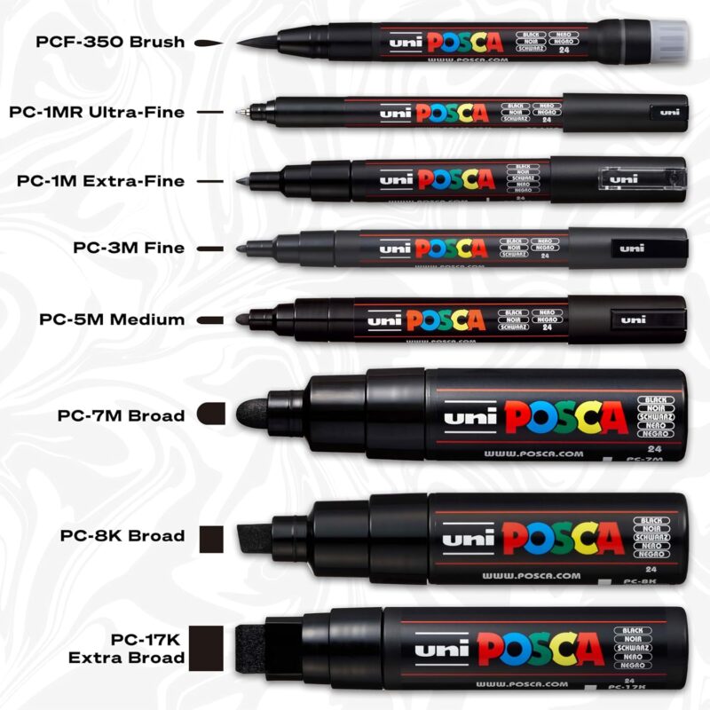 Unleashing Creativity: A Review of 24 Posca Paint Markers